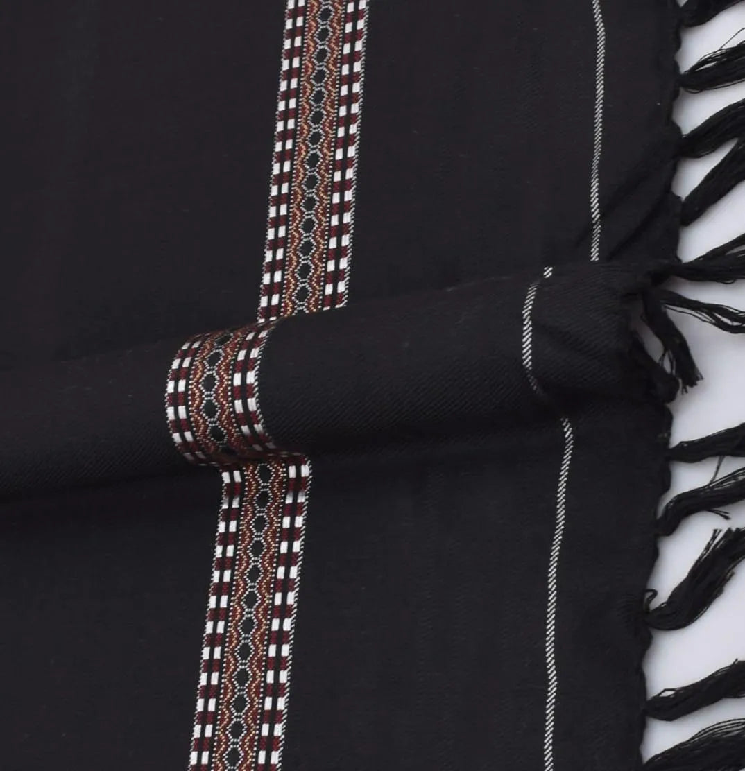 1 Pc Men's Wool Plain Shawl