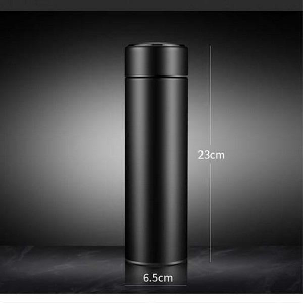 Insulated Transparent Temperature Water Bottle - 1 Pc Perfect For Gym