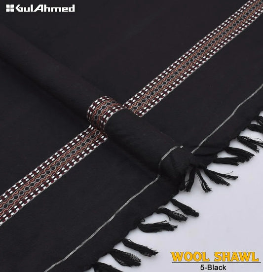 1 Pc Men's Wool Plain Shawl