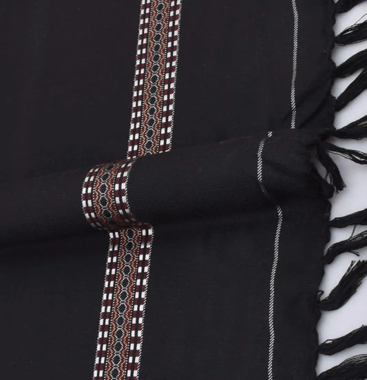 1 Pc Men's Wool Plain Shawl