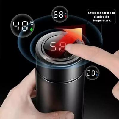 Insulated Transparent Temperature Water Bottle - 1 Pc Perfect For Gym