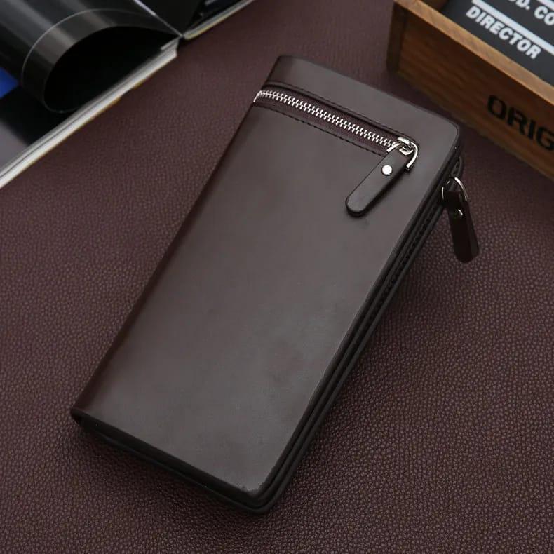 Men's Leather Zip Wallet