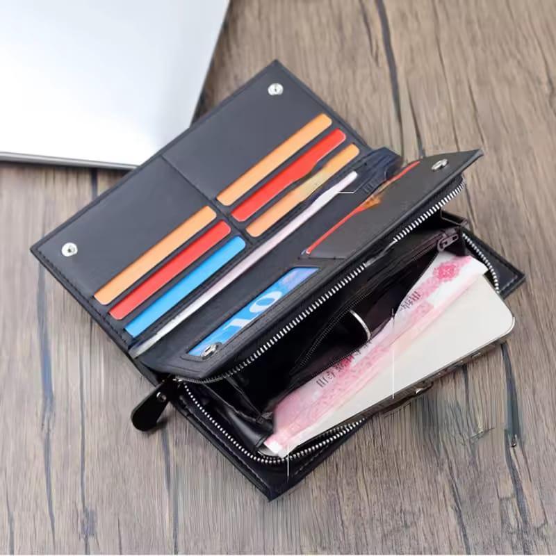 Men's Leather Zip Wallet