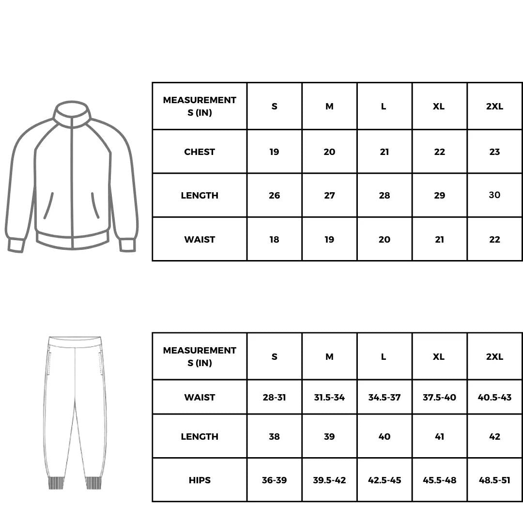 Men's Fleece Printed Zipper Track Suit - 2 Pc - Stylish Grey Activewear