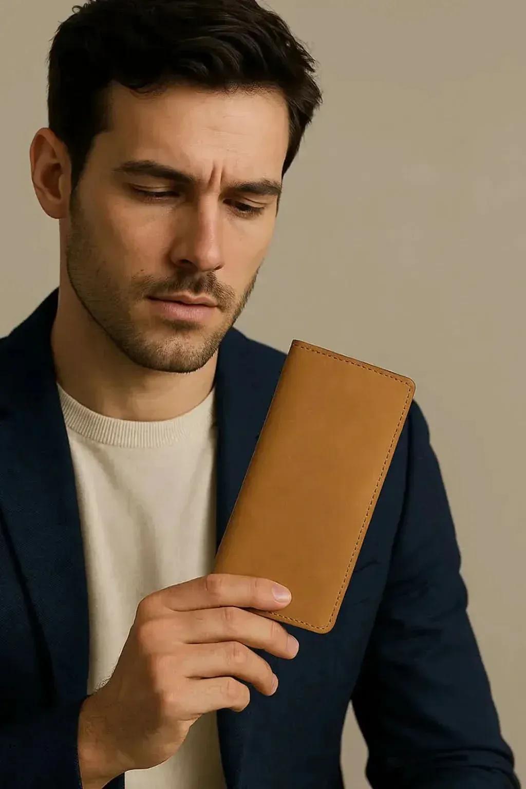 Premium Tan Leather Wallet – Slim, Stylish & Functional