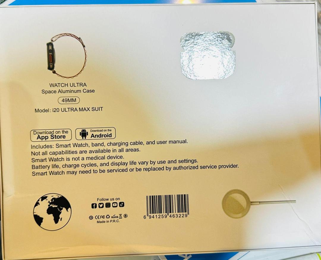 10 In 1 I20 Ultra Max Suit Smart Watch